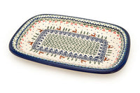 Reindeer Delight Medium Rectangular Serving Platter Polish Pottery