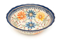 Autumn Burst Large Serving Bowl Polish Pottery