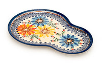 Autumn Burst Breakfast Plate Polish Pottery