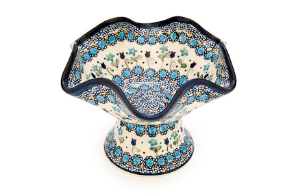 Savannah Pedestal Candy Dish Polish Pottery