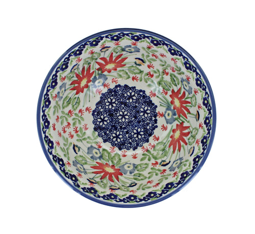 Jungle Bouquet Cereal/Soup Bowl Polish Pottery