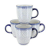 Polish Pottery Small Dots 4 Piece Mug Set
