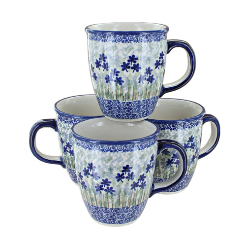 Polish Pottery Brienna 4 Piece Mug Set