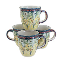 Polish Pottery Sunshine Grotto 4 Piece Mug Set