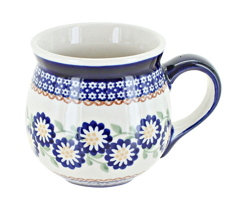 Polish Pottery Peach Blossom Bubble Mug