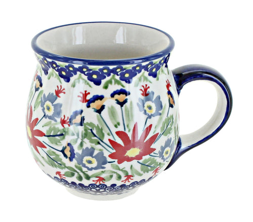 Polish Pottery Jungle Bouquet Bubble Mug