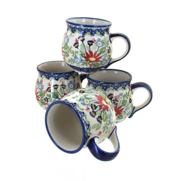 Jungle Bouquet 4 Piece Bubble Mug Set