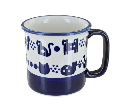 Polish Pottery Kitty Paws Mug