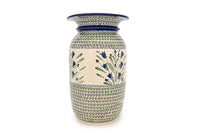 Blue Tulip Tall Floor Vase Polish Pottery