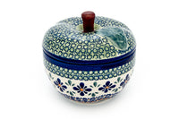 Mosaic Flower Apple Baker Polish Pottery