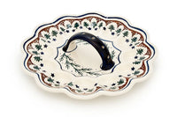 Evergreen Egg Plate Polish Pottery