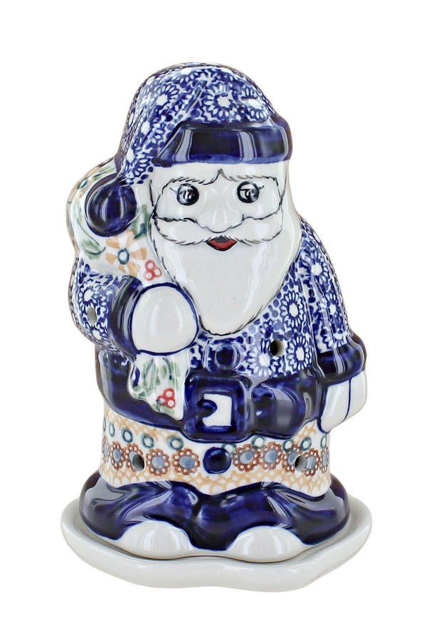 Red Daisy Santa Luminary