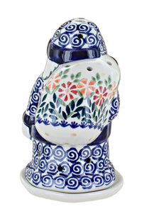 Garden Bouquet Santa Luminary Polish Pottery