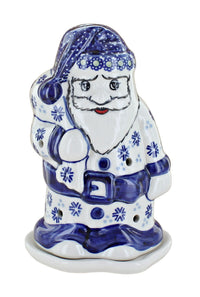 Polish Pottery Festive Fir Santa Luminary