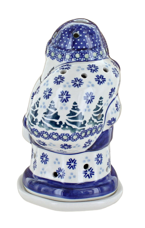 Festive Fir Santa Luminary Polish Pottery