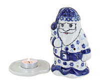 Festive Fir Santa Luminary Polish Pottery