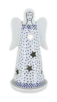 Polish Pottery Small Dots Small Angel Luminary