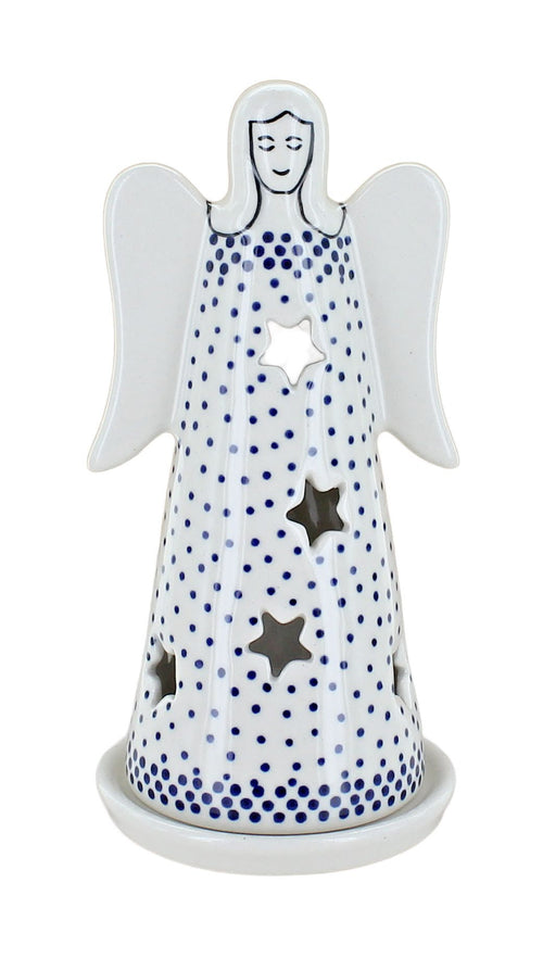Polish Pottery Small Dots Small Angel Luminary