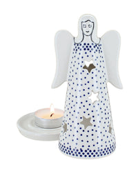 Small Dots Small Angel Luminary Polish Pottery