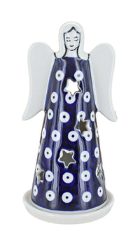 Polish Pottery Dots Small Angel Luminary