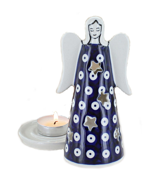 Dots Small Angel Luminary Polish Pottery