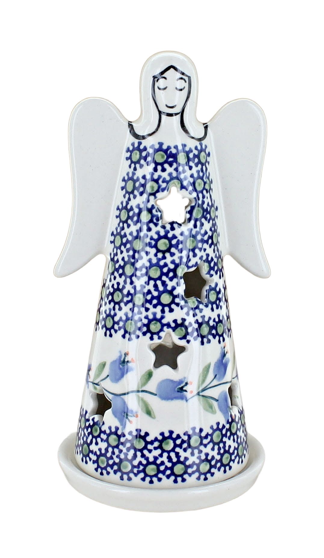Tulip Small Angel Luminary – Blue Rose Pottery