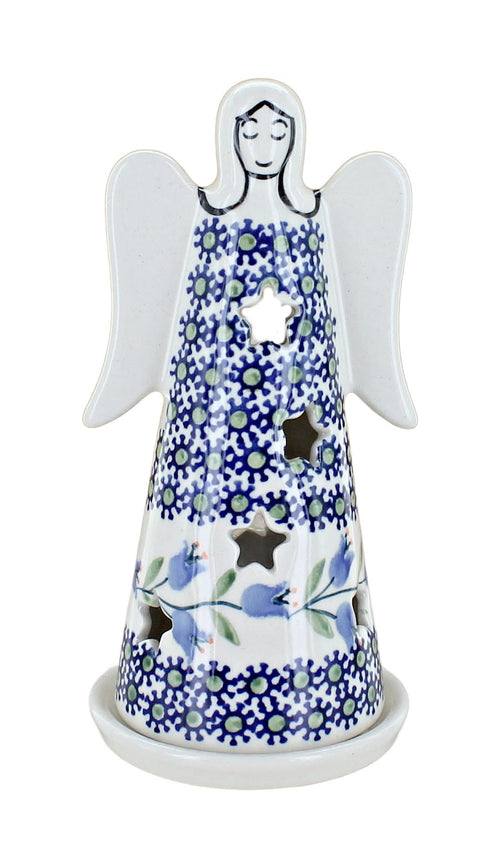 Polish Pottery Tulip Small Angel Luminary