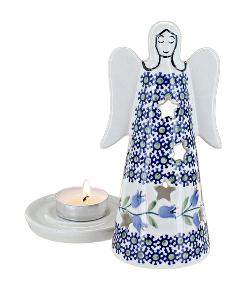 Tulip Small Angel Luminary Polish Pottery