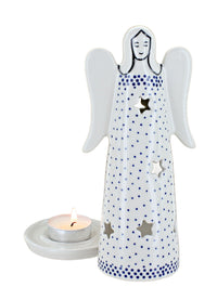 Small Dots Large Angel Luminary Polish Pottery