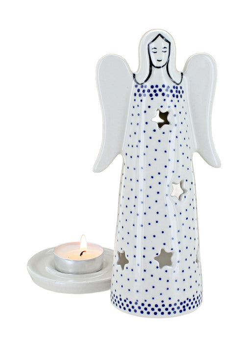 Small Dots Large Angel Luminary Polish Pottery