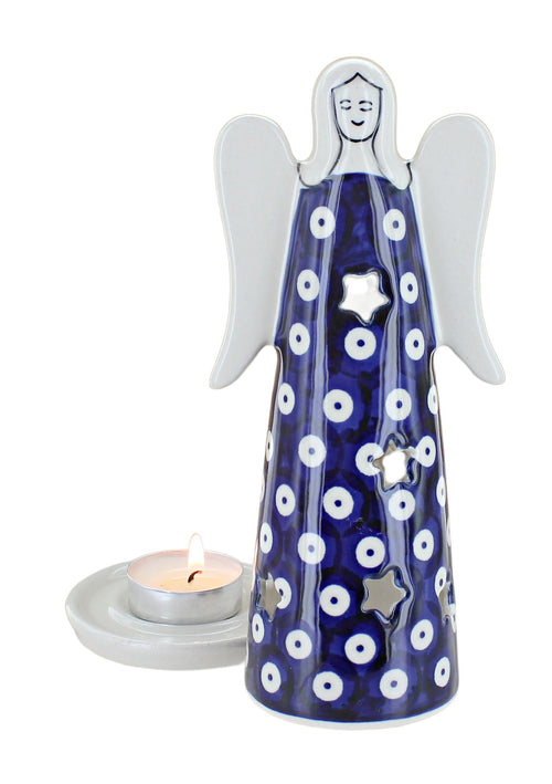 Dots Large Angel Luminary Polish Pottery