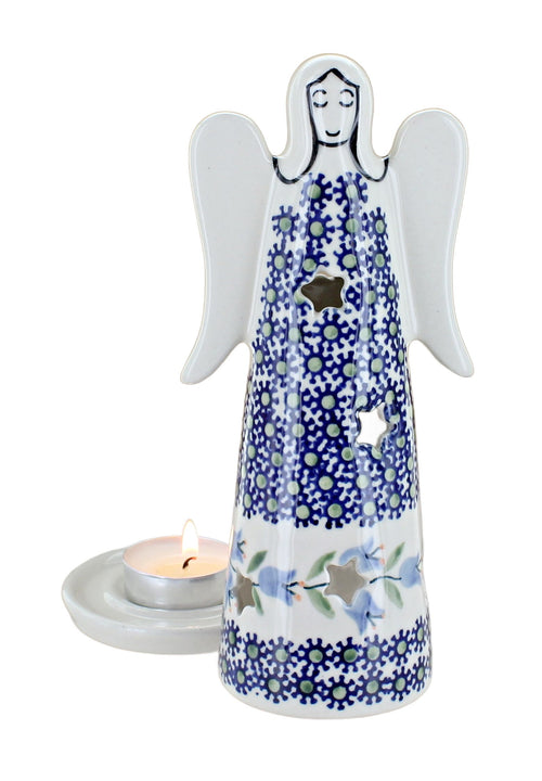 Tulip Large Angel Luminary Polish Pottery