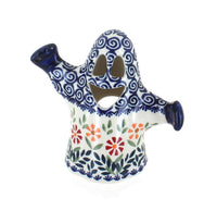 Polish Pottery Garden Bouquet Ghost Luminary