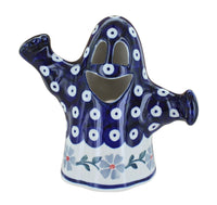 Polish Pottery Blue Violet Ghost Luminary