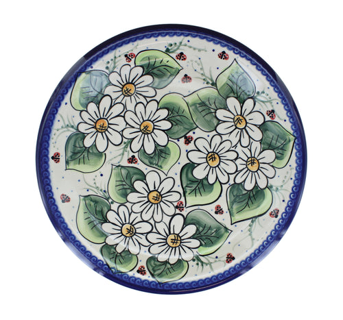 Ladybug Dinner Plate Polish Pottery