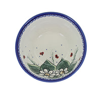 Ladybug Cereal/Soup Bowl Polish Pottery