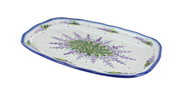 Lavender Fields Medium Scalloped Serving Platter