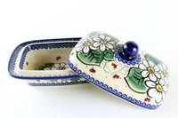 Ladybug Butter Tub Polish Pottery