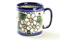 Ladybug Coffee Mug Polish Pottery