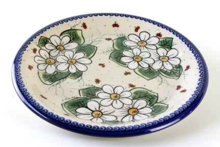 Ladybug Dinner Plate Polish Pottery