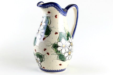 Ladybug Pitcher Polish Pottery