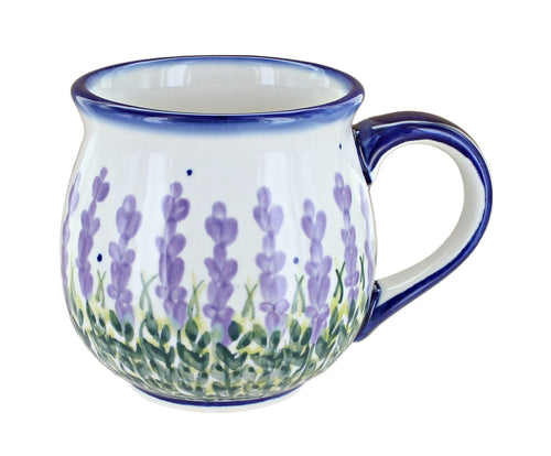 Polish Pottery Lavender Fields Bubble Mug