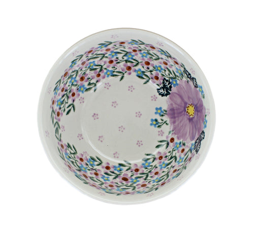 Lilac Garden Cereal/Soup Bowl Polish Pottery