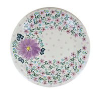 Lilac Garden Dinner Plate Polish Pottery