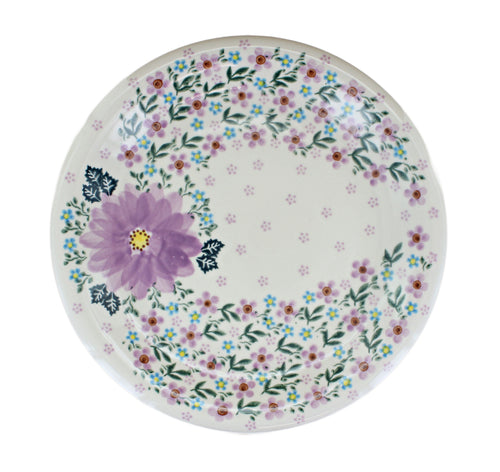 Lilac Garden Dinner Plate Polish Pottery