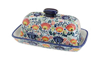 Polish Pottery Desert Oasis Butter Dish