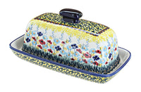 Polish Pottery Prairie Garden Butter Dish