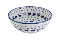 Polish Pottery Kitschy Kitten Cereal/Soup Bowl