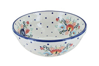 Polish Pottery Desert Flower Cereal/Soup Bowl