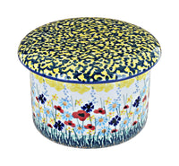 Polish Pottery Prairie Garden French Butter Dish